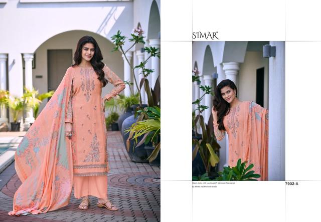 Glossy simar minaaz wholesale price for dress material